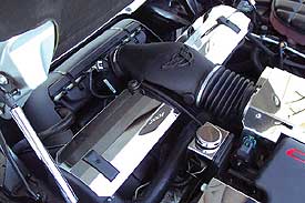 1997-2004 Corvette Upper Radiator Support Polished Stainless Steel Cover