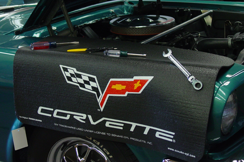 2005-2013 Corvette C6 Corvette Fender Cover (Black) with Logo