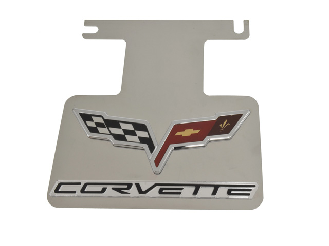 2005-2013 Corvette ENHANCE THE AREA BETWEEN YOUR MUFFLERS WITH A NEW POLISHED STAINLESS STEEL PLATE WITH ACRYLIC C6 LO