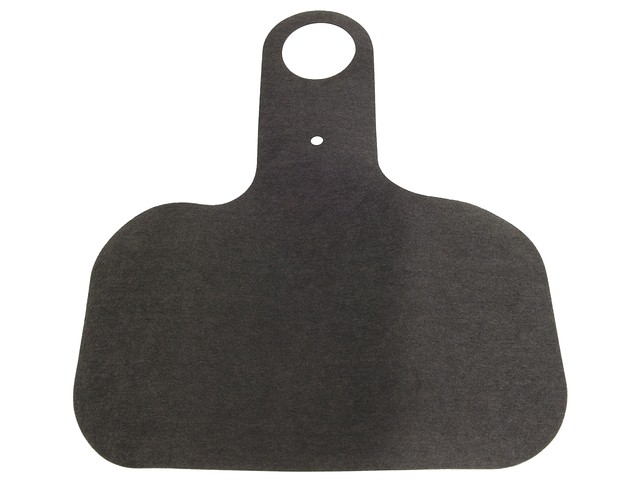 2005-2013 Corvette THIS GAS DOOR BIB IS MADE OF TEXTURED AND SUPPORTED BLACK VINYL. IT PROTECTS FROM SCRATCHES AND DRI