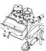 1956-1957 Engine Diagram