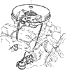 1961 Corvette Non-Fuel Injected Diagram