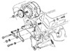 1968-1974 Big Block Alternator (with Power Steering) Diagram