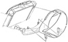 1971 Corvette Fan Shrouds with Aluminum Radiator Diagram