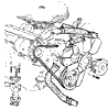 1961 Corvette Radiator Hoses & Fan Diagram