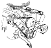 1967 Corvette Radiator Hoses & Fan Diagram