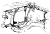 1963-1965 Fan Shroud Diagram