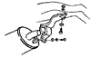 1968-1972 Muffler Hangers Diagram