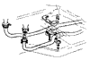 1963 Corvette Front Pipes & Hardware Diagram