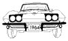 1964-1967 Front Mouldings Diagram