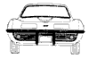 1968-1969 Grille & Front Mouldings Diagram