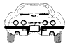1968-1973 Rear Mouldings Diagram
