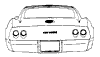 1975-1976 Rear Trim Diagram