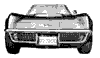 1970-1972 Grille & Front Trim Diagram