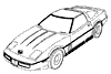 1984-1990 Side Moulding Diagram