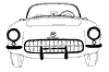 1956-1957 Front Mouldings Diagram