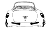 1956-1957 Rear Mouldings Diagram