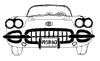 1958-1960 Front Mouldings Diagram