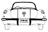 1956-1960 Rear Mouldings Diagram