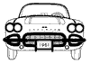 1961-1961 Front Mouldings Diagram