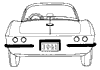 1961-1962 Rear Mouldings Diagram