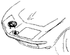 1974 Corvette Front Emblem Diagram