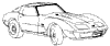 1979 Corvette Front & Hood Emblems Diagram