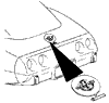 1978 Corvette 25th Anniversary Gas Door Emblem Diagram