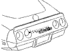 1981 Corvette Rear Bumper Emblem Diagram