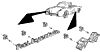 1957 Corvette Side & Rear Emblems Diagram