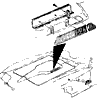 1965-1966 Big Block Trim & Emblems Diagram