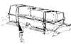 1966 Corvette Fuel Tank & Straps Diagram
