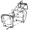 1963 Corvette Battery Access Door w/AC Diagram