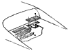 1968-1975 Rear Vent Door Diagram