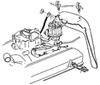 1968-1982 Engine Ground Strap Diagram