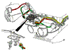 1973 Corvette Headlight Vacuum Hose Assembly Diagram