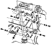 1971 Corvette AC Compressor Brackets Diagram