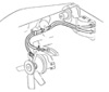 1976 Corvette Heater Hoses (Small Block Non AC) Diagram