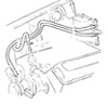 1976 Corvette Heater Hoses (Big Block Non AC) Diagram
