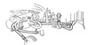 1976 Corvette Heater Hoses (with AC) Diagram