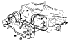 1963-1967 Heater Blower & Core Diagram
