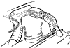 1963-1967 AC Center Outlet Hoses Diagram