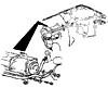 1963-1967 AC Heater Hoses Diagram