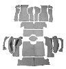 1964 Corvette Convertible Carpet Sets Diagram