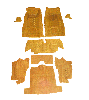 1965-1966 Convertible Carpet Sets Diagram