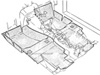 1968 Corvette Sound Deadener Diagram