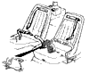 1972 Corvette Seats & Belts Diagram