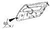 1974 Corvette Standard Door Panel Diagram