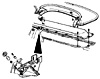 1956-1962 Deck Lid Opener Diagram