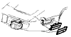 1981 Corvette Parking & Front Markers Diagram